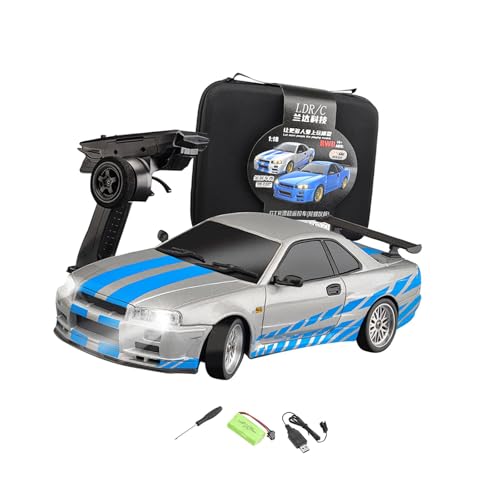 kowaku 1:18 RC Drifting Auto Hochgeschwindigkeitsmodell Fahrzeug 4WD RC Drifts Modellauto Fernbedienung Spielzeug für Kinder Erwachsene Geschenk Kinder, GRAU von kowaku