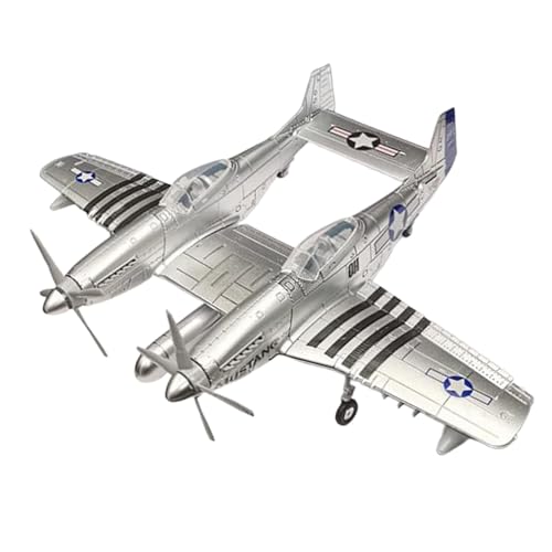 kowaku 1:48 Kampfflugzeug-Bausätze DIY Flugzeug Handarbeit Tischdekoration Flugzeugmodell 3D Puzzle, Silber von kowaku