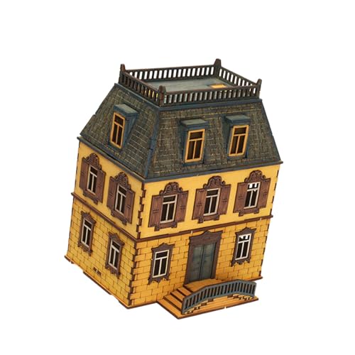 kowaku 1:72 Hausmodell, kreatives 3D-Puzzle, DIY-Bastelarbeit, selbst zusammenzubauendes Architektur-Gebäudemodell für Jugendliche und Erwachsene von kowaku