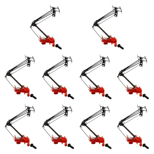 kowaku 10 Stück 1/87 Armstromabnehmerbogen, einarmiger Antennenständer, elektrisches Traktionsantennenteil für Modelleisenbahn von kowaku