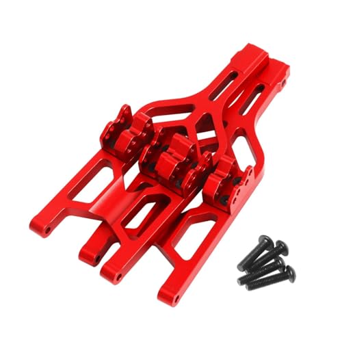 kowaku 2 stück 1:8 Maßstab RC Auto Upgrades Zubehör Vorne Hinten Unteren Querlenker Hohe Festigkeit Professionelle Aluminium Legierung, Rot von kowaku