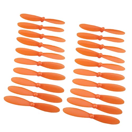 kowaku 20 Stück Propeller Drohnen Zubehör Rotorblätter Ersatzpropeller Aus Umweltfreundlichem Plastik für Lange Haltbarkeit für Mini RC Drohnen Der, Orange, 5,5 cm kowaku 20 Stück Propeller Drohnen Zubehör Rotorblätter Ersatzpropeller Aus Umweltfreundlichem Plastik für Lange Haltbarkeit für Mini RC Drohnen Der, Orange, 5,5 cm von kowaku