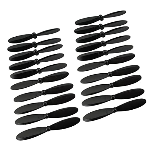 kowaku 20 Stück Propeller Drohnen Zubehör Rotorblätter Ersatzpropeller Aus Umweltfreundlichem Plastik für Lange Haltbarkeit für Mini RC Drohnen Der, Schwarz, 5,5 cm kowaku 20 Stück Propeller Drohnen Zubehör Rotorblätter Ersatzpropeller Aus Umweltfreundlichem Plastik für Lange Haltbarkeit für Mini RC Drohnen Der, Schwarz, 5,5 cm von kowaku