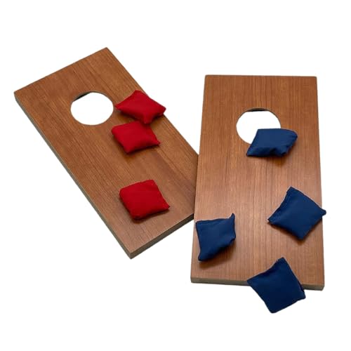 kowaku 2X Holz Desktop Cornhole Spiel Set Interaktive für Outdoor Studenten Freunde von kowaku