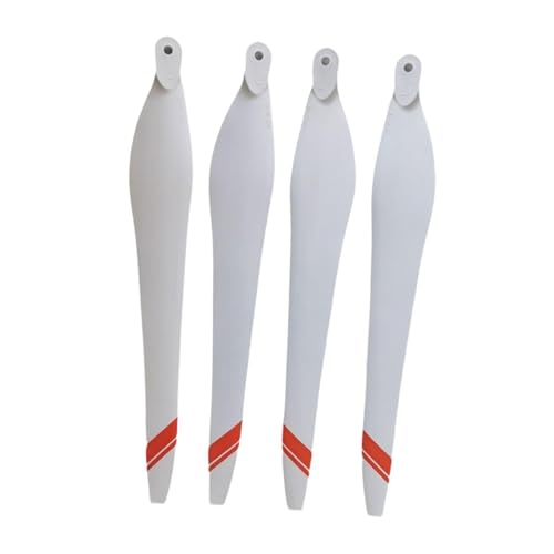 kowaku 4-teiliges RC-Flugzeugpropeller-Set, Mehrzweck-Leichtbau-Propellerblätter mit Schnellverschluss, 36190, für Drohnen-Ersatzteile, ROT von kowaku