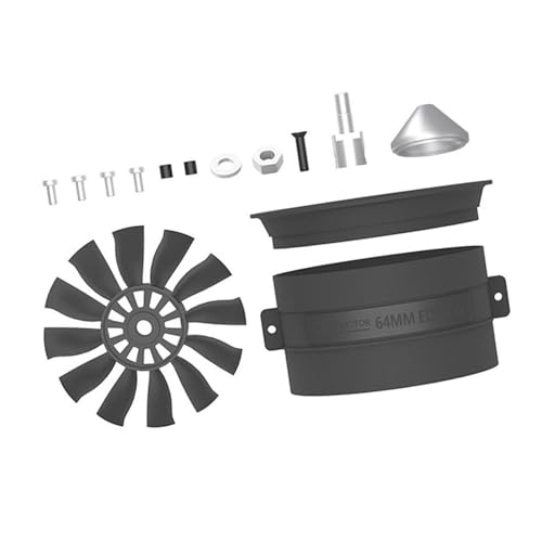 kowaku 64mm EDF Lüfter für RC Modellflugzeuge mit Bürstenlosem Motor, Gegen den Uhrzeigersinn von kowaku