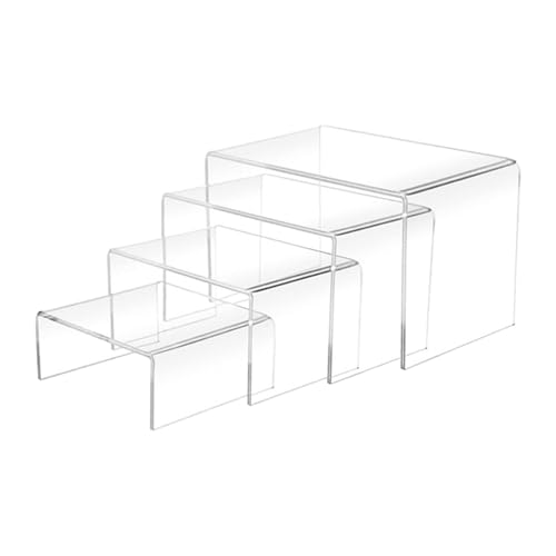 kowaku Acryl-Display-Riser, erhöhter Display-Rack, Organizer, Dekoration, Desktop-Display-Ständer für Einzelhandel/Geschäft, Schmuckgeschäft von kowaku