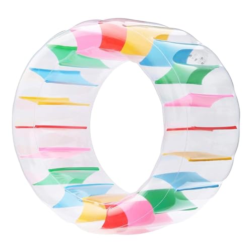 kowaku Aufblasbare Radwalze, Wasserrollrad, aufblasbares Floß für Kinder Erwachsene, Pool Float Toy für Garten Rasen im Freien im Freien, 100cm kowaku Aufblasbare Radwalze, Wasserrollrad, aufblasbares Floß für Kinder Erwachsene, Pool Float Toy für Garten Rasen im Freien im Freien, 100cm von kowaku