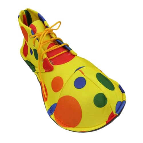 kowaku Big Head Clown Schuhe Cosplay -Schuhe, leicht zu tragen, Bühnenperformance lustige Kostümzubehör Cosplay -Requisiten für Kinder, Runde Punktmuster, Mittel von kowaku