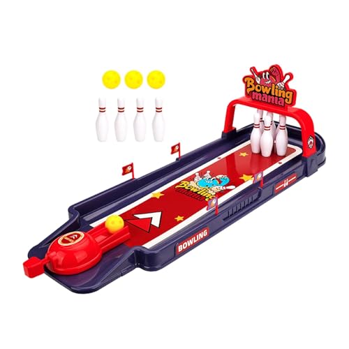 kowaku Bowling-Set für Kinder, klassisches Mini-Bowling-Set mit zehn Kegeln, lustiges, mehrzweckiges, dekoratives Bowling-Spielzeug-Set für den Schreibtisch von kowaku