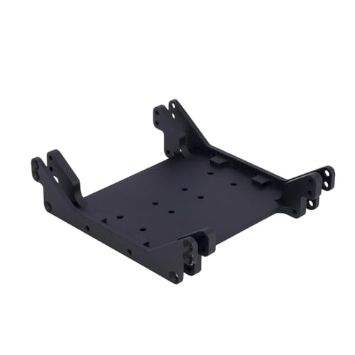 kowaku Chassis-Unterfahrschutz, Getriebebasis, Mittelunterfahrschutz-Getriebeplatte, Getriebehalterung aus Aluminiumlegierung für 1/10 RC Rock Crawler Car, Schwarz von kowaku