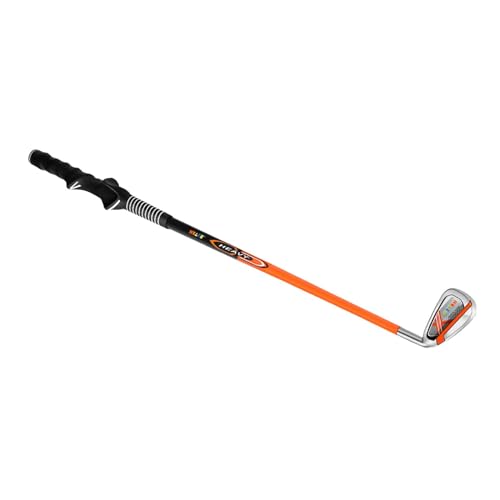 kowaku Damen-Golfschläger, 7 Eisen, langlebig, robuster Edelstahlkopf für Golfausrüstung, verbesserte Distanz und Präzision für Golfer, Orange von kowaku