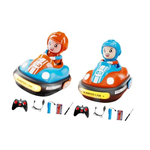 kowaku Ferngesteuerte Autos mit Musik und Lichtinteraktion, Spielzeug, RC-Auswurfauto für Jungen und Mädchen, Kinder, Blau Orange von kowaku