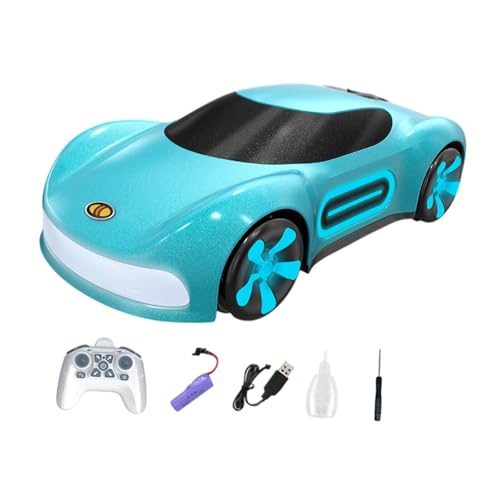 kowaku Ferngesteuertes Auto, RC-Modellauto, Robustes, kreatives Fahrzeugspielzeug, Sammlerstück, RC-Rennauto, Spielzeugautomodell für Jungen, Blaue Fernbedienung von kowaku