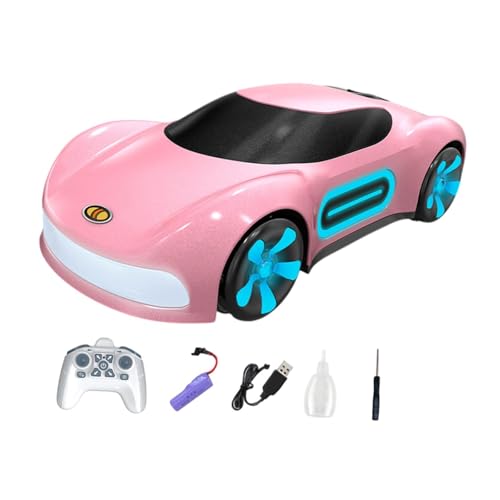 kowaku Ferngesteuertes Auto, RC-Modellauto, Robustes, kreatives Fahrzeugspielzeug, Sammlerstück, RC-Rennauto, Spielzeugautomodell für Jungen, Rosa Fernbedienung von kowaku