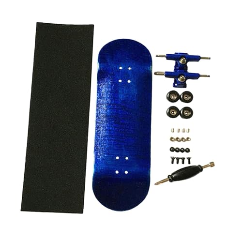 kowaku Fingerboard -Bildungsspielzeug mit Lagerparty bevorzugt handgefertigte Finger -Skateboard -Fingerspitzen Bewegung für Skateliebhaber, Blau von kowaku