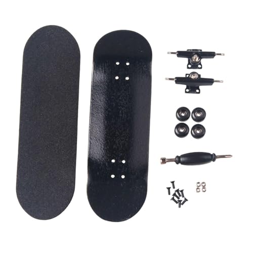 kowaku Fingerboard -Bildungsspielzeug mit Lagerparty bevorzugt handgefertigte Finger -Skateboard -Fingerspitzen Bewegung für Skateliebhaber, Schwarz von kowaku