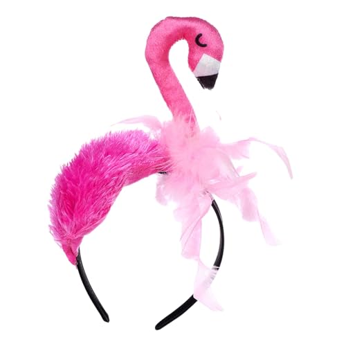 kowaku Flamingo-Stirnband, Kopfbedeckung, Flamingo-Kopfschmuck, Haarschmuck für Urlaub, Karneval von kowaku