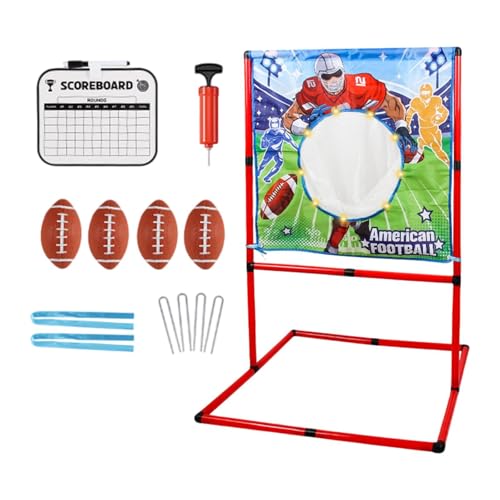 kowaku Football Toss Game Football werfen, tragbares Zielspielzeug für Kinder, Familie lustige Spieljungen, Party im Freien von kowaku