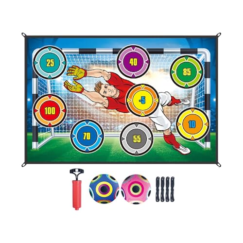 kowaku Fußballspiel Set für Jungen und Mädchen Ziel -Turf -Partyspiel mit klebrigen Fußball für den Innenraum im Freien, Style A von kowaku