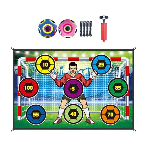 kowaku Fußballspiel Set für Jungen und Mädchen Ziel -Turf -Partyspiel mit klebrigen Fußball für den Innenraum im Freien, Style B von kowaku