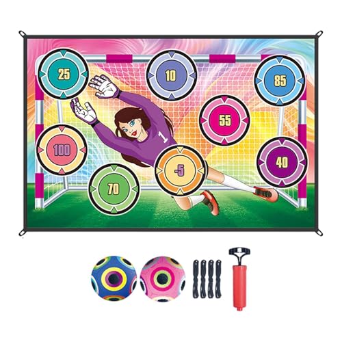 kowaku Fußballspiel Set für Jungen und Mädchen Ziel -Turf -Partyspiel mit klebrigen Fußball für den Innenraum im Freien, Style C von kowaku