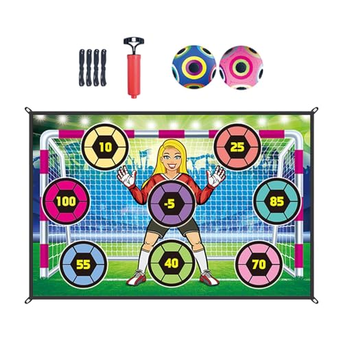 kowaku Fußballspiel Set für Jungen und Mädchen Ziel -Turf -Partyspiel mit klebrigen Fußball für den Innenraum im Freien, Style D von kowaku