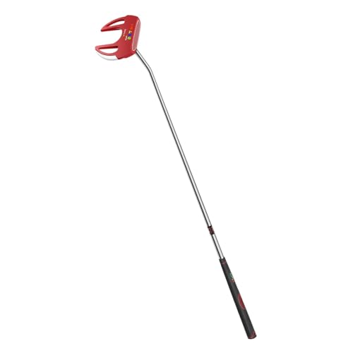 kowaku Golf Putter Herren Putter Rechtshänder mit Schlägerkopfbedeckung mit Ballpicking-Funktion Golf Mallet Putter Golf Putting Club, ROT von kowaku