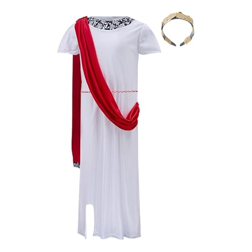 kowaku Griechisches Toga-Kostüm für Mädchen für Mädchen, griechisches Göttinnenkleid für Karneval, 110cm kowaku Griechisches Toga-Kostüm für Mädchen für Mädchen, griechisches Göttinnenkleid für Karneval, 110cm von kowaku