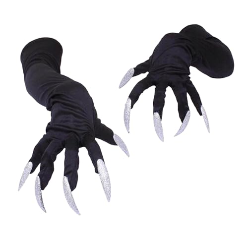 kowaku Halloween Hexenhandschuhe Dekorative Kostümhandschuhe zum Anziehen von Partyzubehör von kowaku