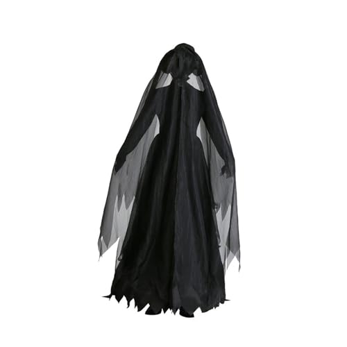 kowaku Halloween Umhang Mittelalter Friedhofsbraut Outfits Kapuzenumhang für Maskerade, XL von kowaku