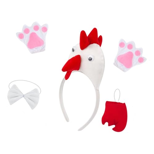 kowaku Huhn 3D-Tierkostüm für Mädchen, Cosplay-Zubehör für Cosplay-Festival, Weiß von kowaku