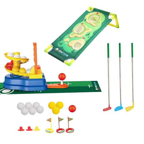 kowaku Kids Golf Set Indoor Outdoor Golf Spielzeug Sportspielzeug für Kleinkinder 3 4 5 Jahre alte Jungen Mädchen Mädchen, Style A von kowaku