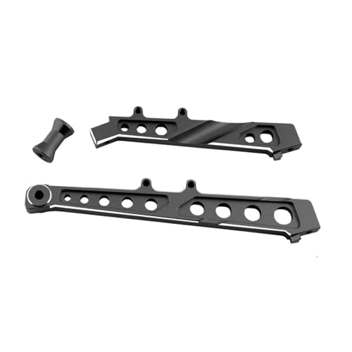 kowaku Legierung vorderen Heck -Chassis -Klammer -Set RC -Autoteile Leichtes RC -Auto -Austausch für ARA109001 1/7 Infraction 6S BLX, Schwarz von kowaku