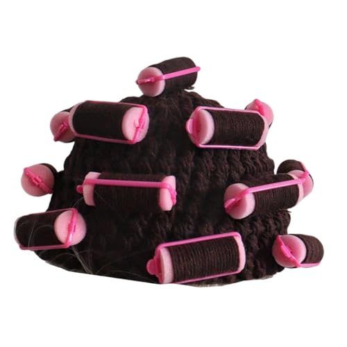 kowaku Lockenwickler Perücke Hut Lustige Mode Wirtin Lockiges Haar Kappe für Party Cosplay Herbst, Dunkelbraun kowaku Lockenwickler Perücke Hut Lustige Mode Wirtin Lockiges Haar Kappe für Party Cosplay Herbst, Dunkelbraun von kowaku