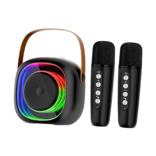 kowaku Mini Karaoke Maschine Tragbarer Bt Lautsprecher Outdoor Camping Musik Player Spielzeug, Schwarz von kowaku