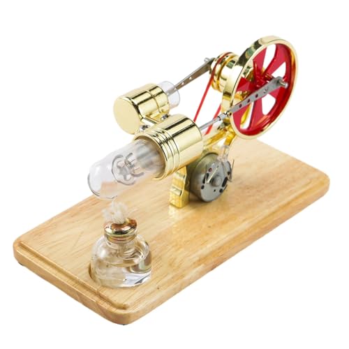 kowaku Motormodellbausätze, Lernspielzeug mit LED-Leuchten für Schüler, die Naturwissenschaften unterrichten, Gold kowaku Motormodellbausätze, Lernspielzeug mit LED-Leuchten für Schüler, die Naturwissenschaften unterrichten, Gold von kowaku