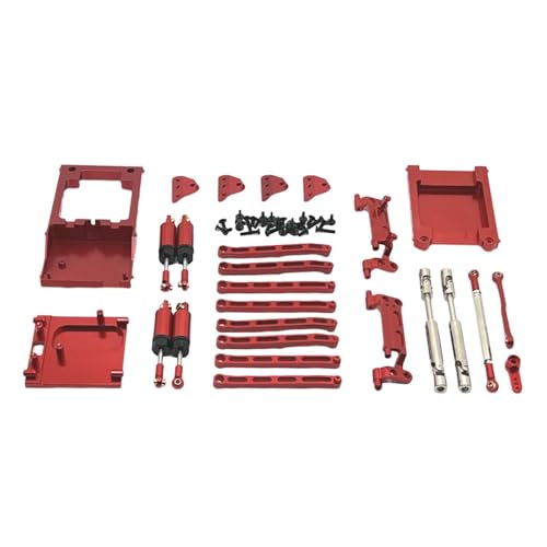 kowaku RC Auto-Ersatzteil-Kits Aluminium RC Zubehör RC Upgrade für MN168 MN78 Maßstab 1:12, ROT von kowaku