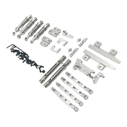 kowaku RC-Auto-Ersatzteilkits, RC-Upgrade, Antriebswelle, RC-Auto-Zugstange, Robustes RC-Zubehör aus Metall für 1/12 MN82 LC79 RC-Fahrzeuge, Silber von kowaku