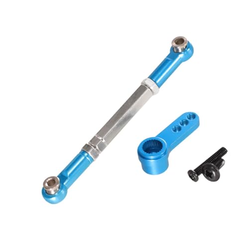 kowaku RC Auto Lenkstangen Set, Metall Zugstangen für Präzise Steuerung, Blau von kowaku