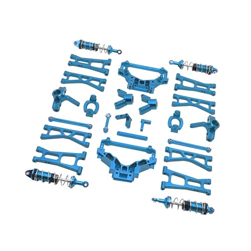 kowaku RC-Auto-Upgrade, Ersatz für anfällige Teile, Metall, Aluminium, Ersatzzubehör-Kits für RC-Hobby-Auto-Truck-Modelle im Maßstab 1/14, BLAU von kowaku