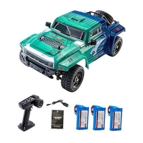 kowaku RC-Auto im Maßstab 1/12, RC-Truck, Automodell im Originalmaßstab, 4WD, Robustes ferngesteuertes Hochgeschwindigkeitsauto für Erwachsene, Jungen, Grün 3b von kowaku