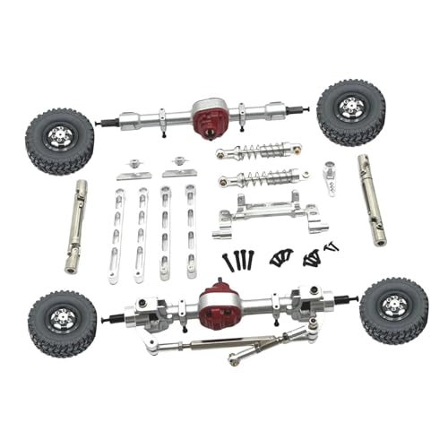 kowaku RC-Autozubehör, Ersatzzubehör-Kits ersetzt Metall-Nachrüstzubehör für MN82 LC79 MN78, Maßstab 1/12, RC-Hobbyauto, Silber von kowaku