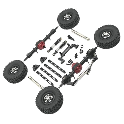 kowaku RC-Car-Upgrade-Teile, Metall-Ersatzteile, Ersatzteile, langlebig, modifiziert für MN82 LC79 MN78 1/12 RC-Car, Schwarz von kowaku