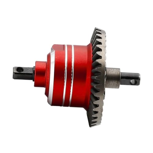 kowaku RC Differential Komplettsatz Ersatzteile Fernbedienung Modell Fahrzeug Differentialgetriebe für 1/10 Modellauto Modifikation, Rot von kowaku