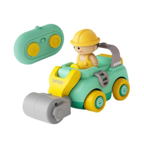 kowaku RC Engineering Autospielzeug Dinosaurier RC Autospielzeug Tragbare simulierte RC Cartoon Autos Fernbedienung Autospielzeug für Kinder, Puppen-straßenwalze von kowaku