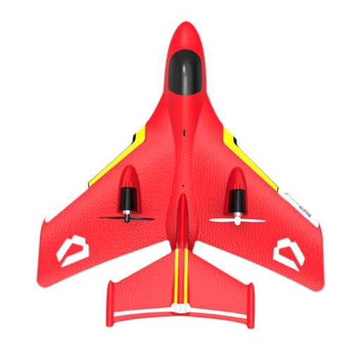 kowaku RC-Fighter mit Starrflügeln, Hobby-RC-Flugzeug, einfach zu steuern, leichtes RC-Flugzeug aus -Schaum, ferngesteuertes Segelflugzeug für Erwachsene, ROT von kowaku