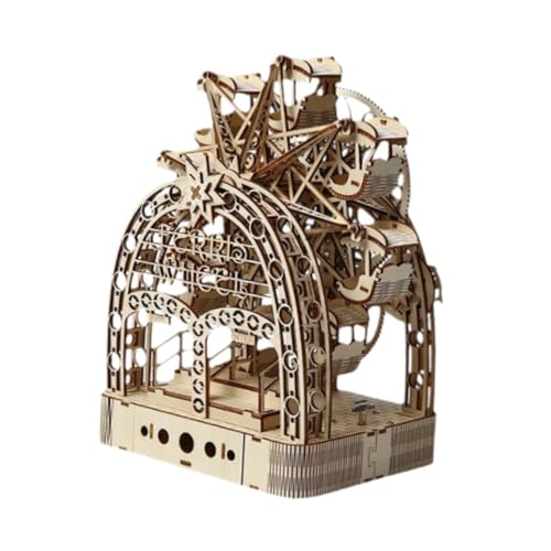 kowaku Räder Modell 3D Holz Puzzle Bildungsdiy Building Kits Holz mechanischer Gebäude für Hobbyisten Geburtstagsgeschenk von kowaku