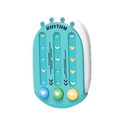 kowaku Rhythmus-Tastenspiel, Rhythmus-Handkonsolenspiel, Musikspiele, Lernspielzeug, Rhythmus-Quick-Push-Maschine für Kinder, Jungen und Mädchen, GrÜn von kowaku