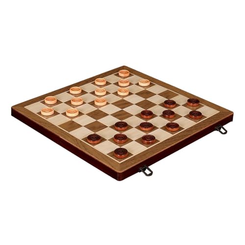 kowaku Schachspiel aus Holz, Schachspiel für Anfänger, Strategiespiel, Klappschach aus Holz, Schach-Dame-Brettspielset für Kinder, Anfänger, 12inch von kowaku